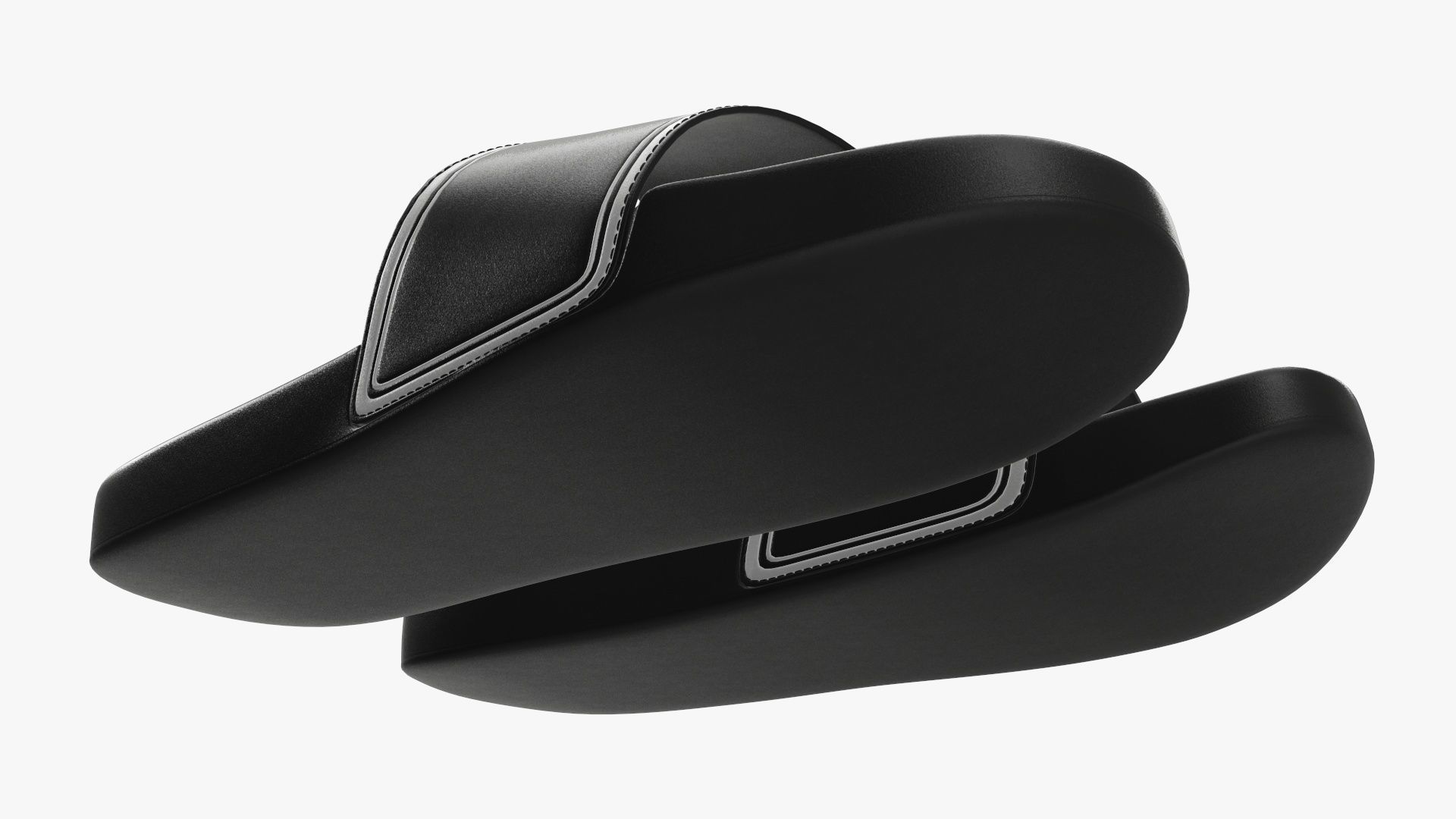 Men slides footwear sandals 03 3D model_5