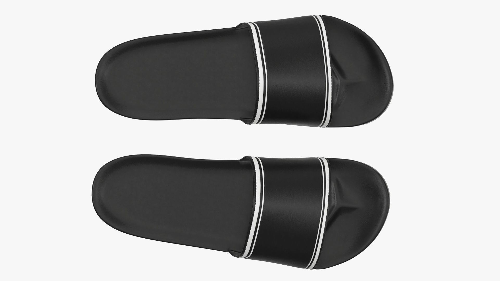 Men slides footwear sandals 03 3D model_3