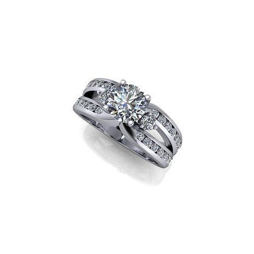 CJC1948 Ladies womans womens diamond ruby emerald Rings 3D print model