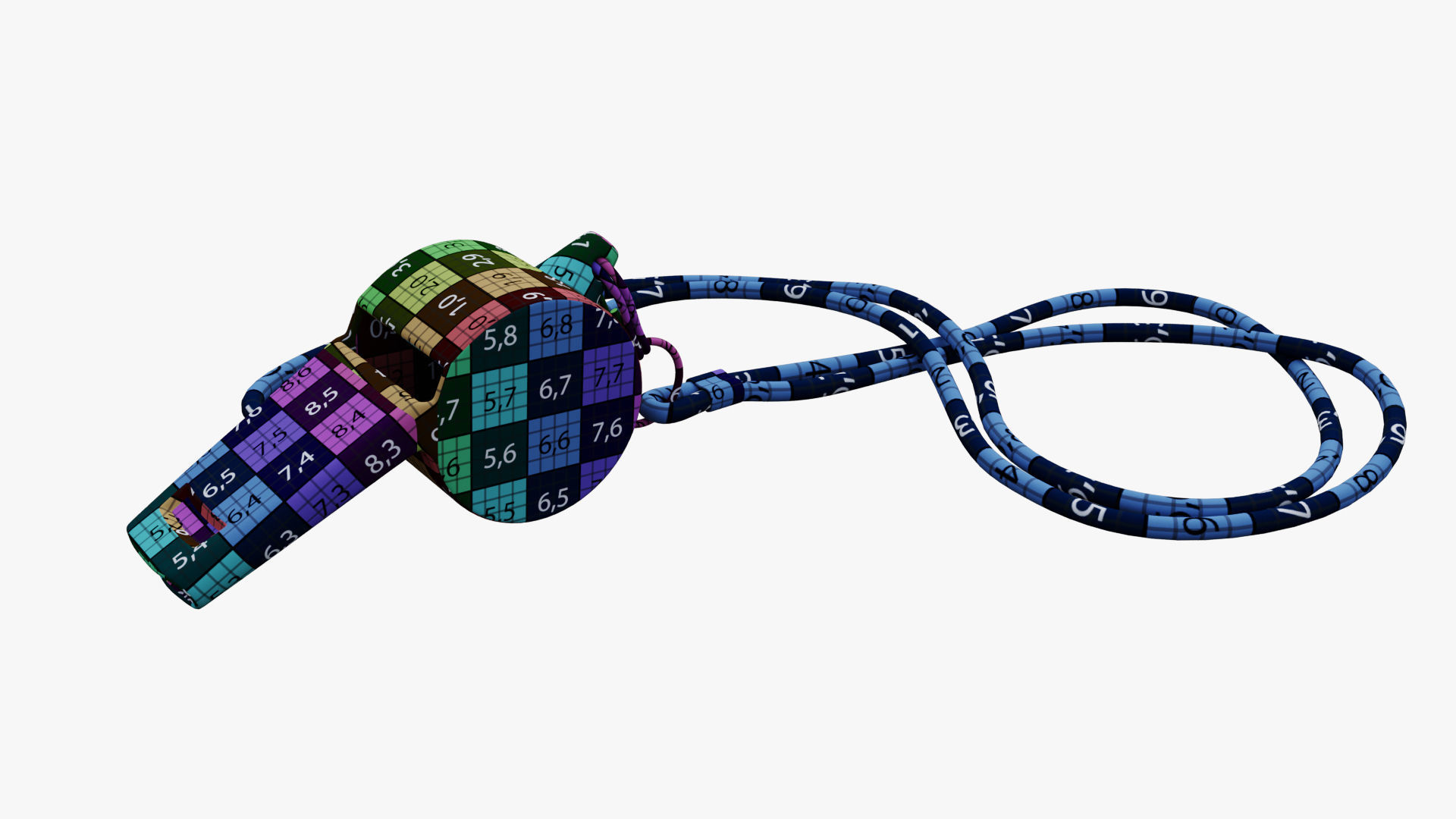 Whistle metal 3D model_12