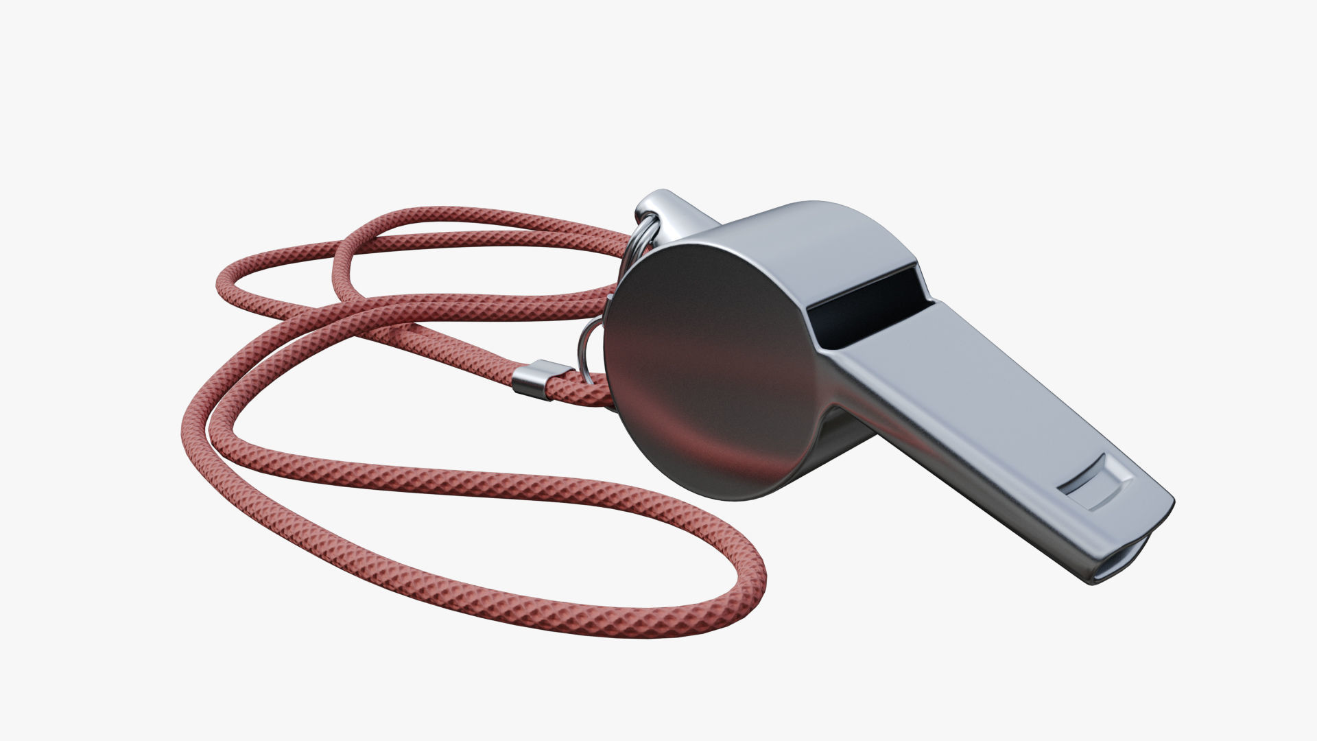 Whistle metal 3D model_1