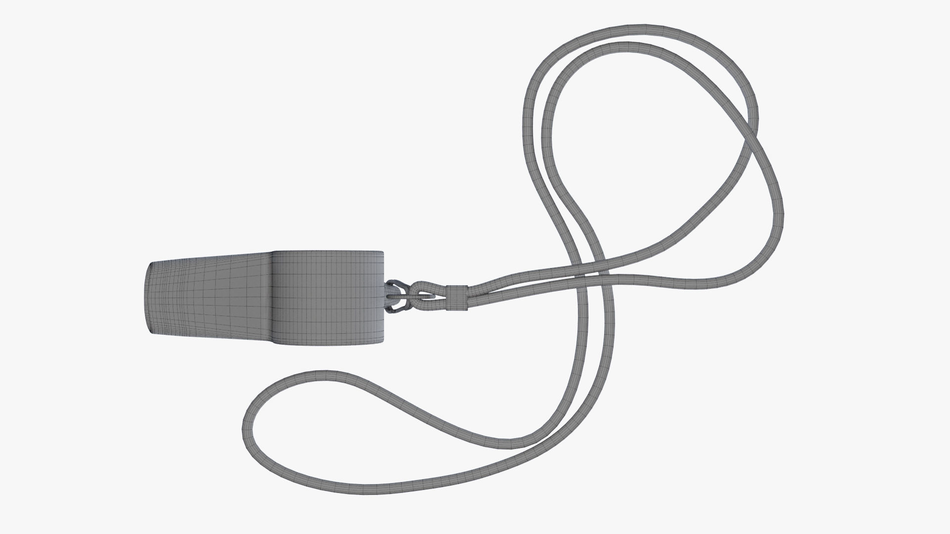 Whistle metal 3D model_10