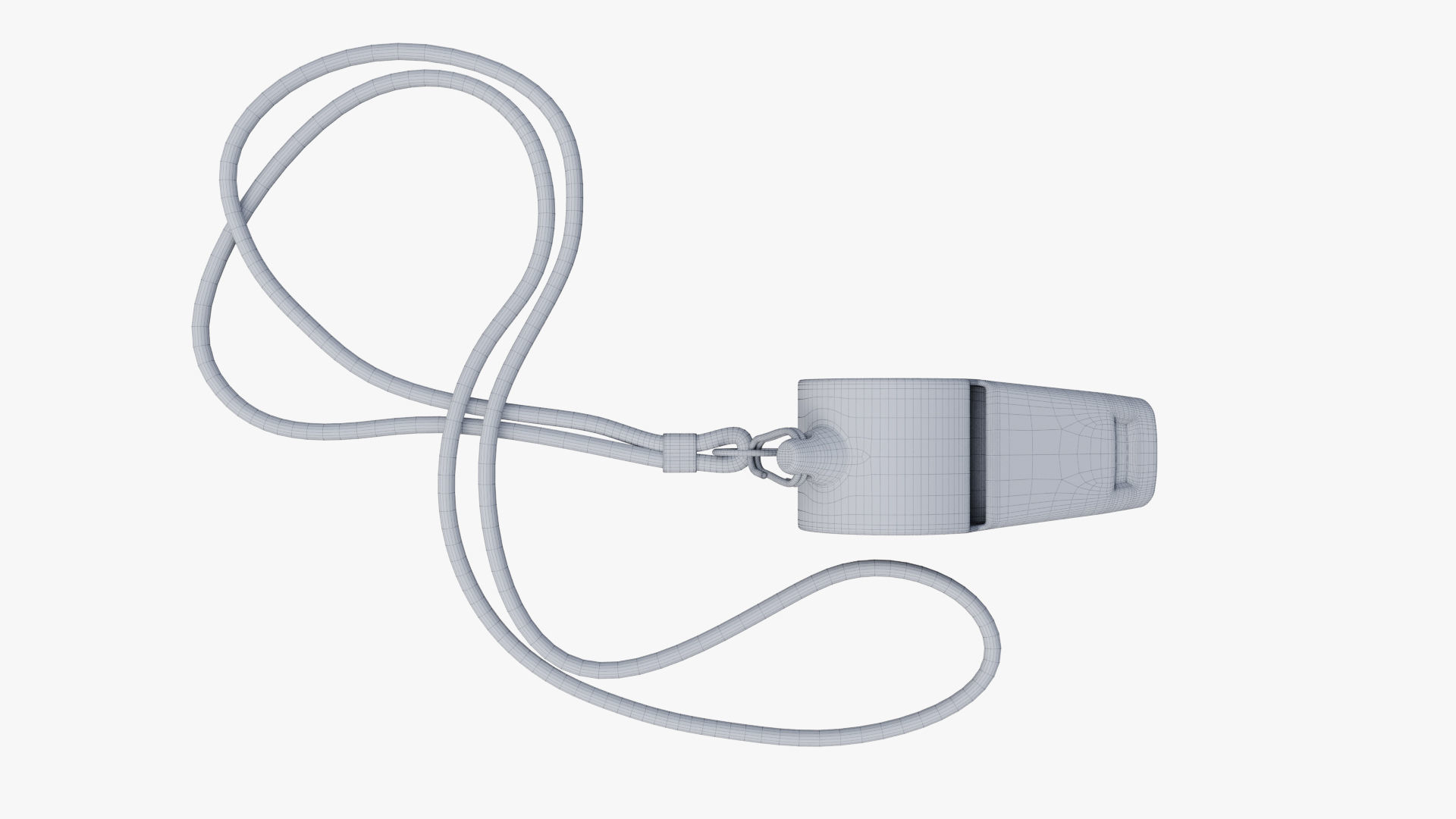 Whistle metal 3D model_9