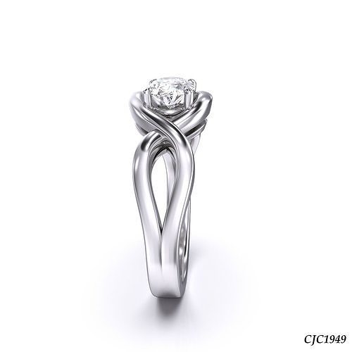 CJC1949 Ladies womans womens diamond ruby emerald Rings 3D print model