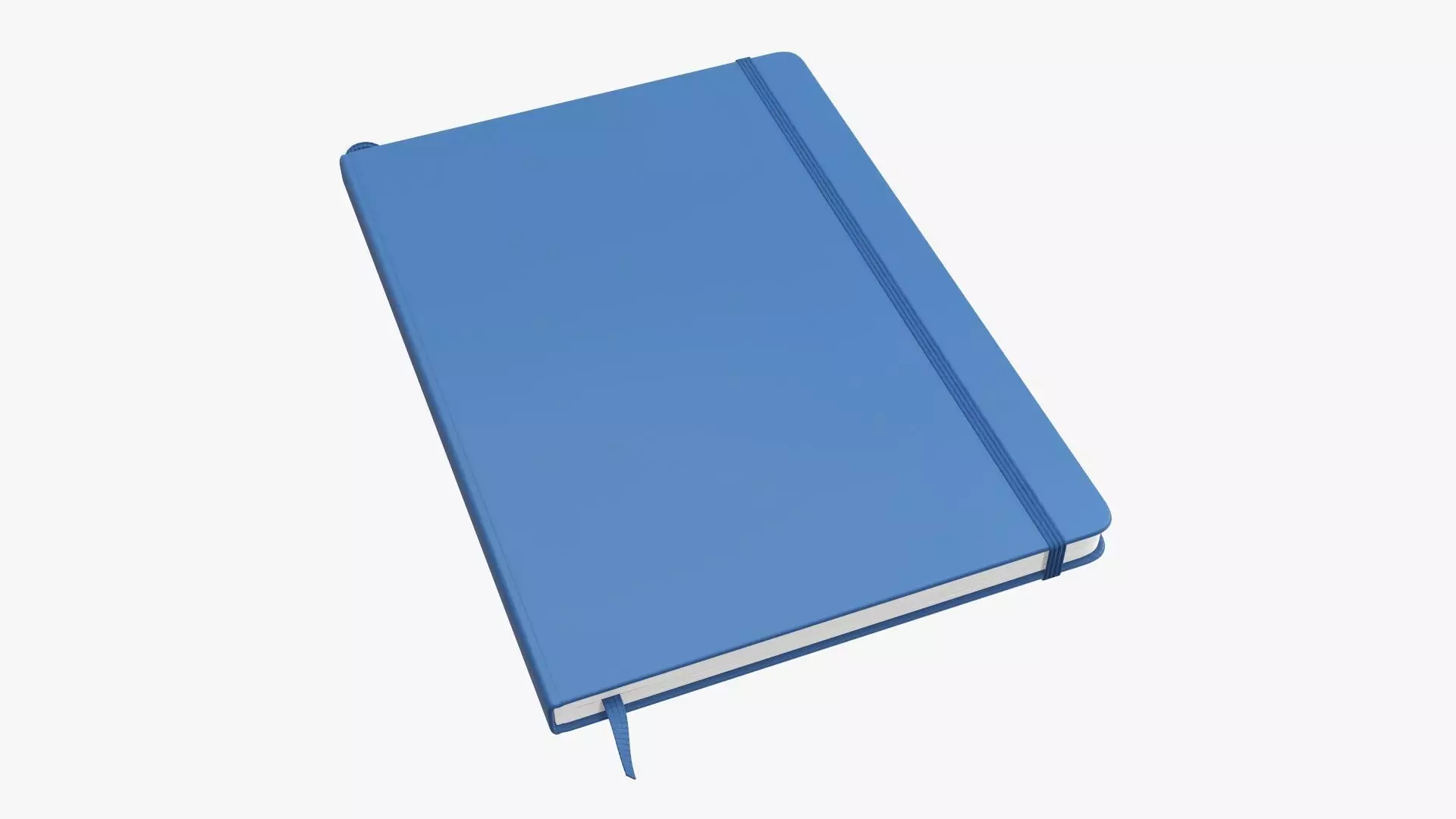 Notebook hardcover with strap large A4 3D model