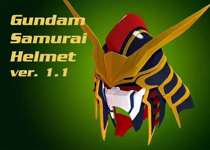 Gundam Deathschyte Hell Samurai Helmet 3D print model