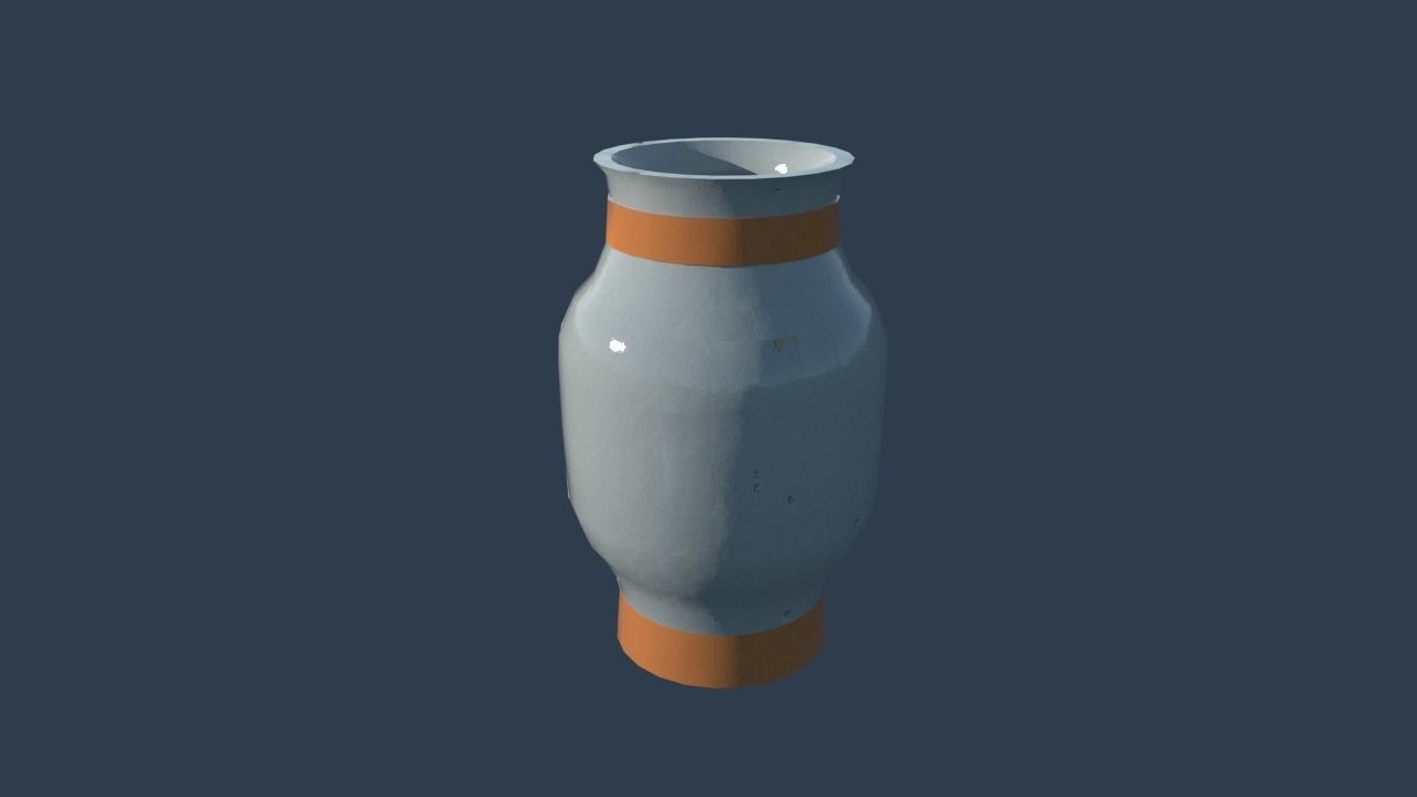 vase set bowling ball 3D model_3