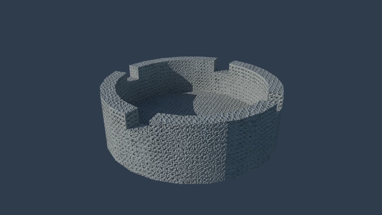 vase set bowling ball 3D model_7