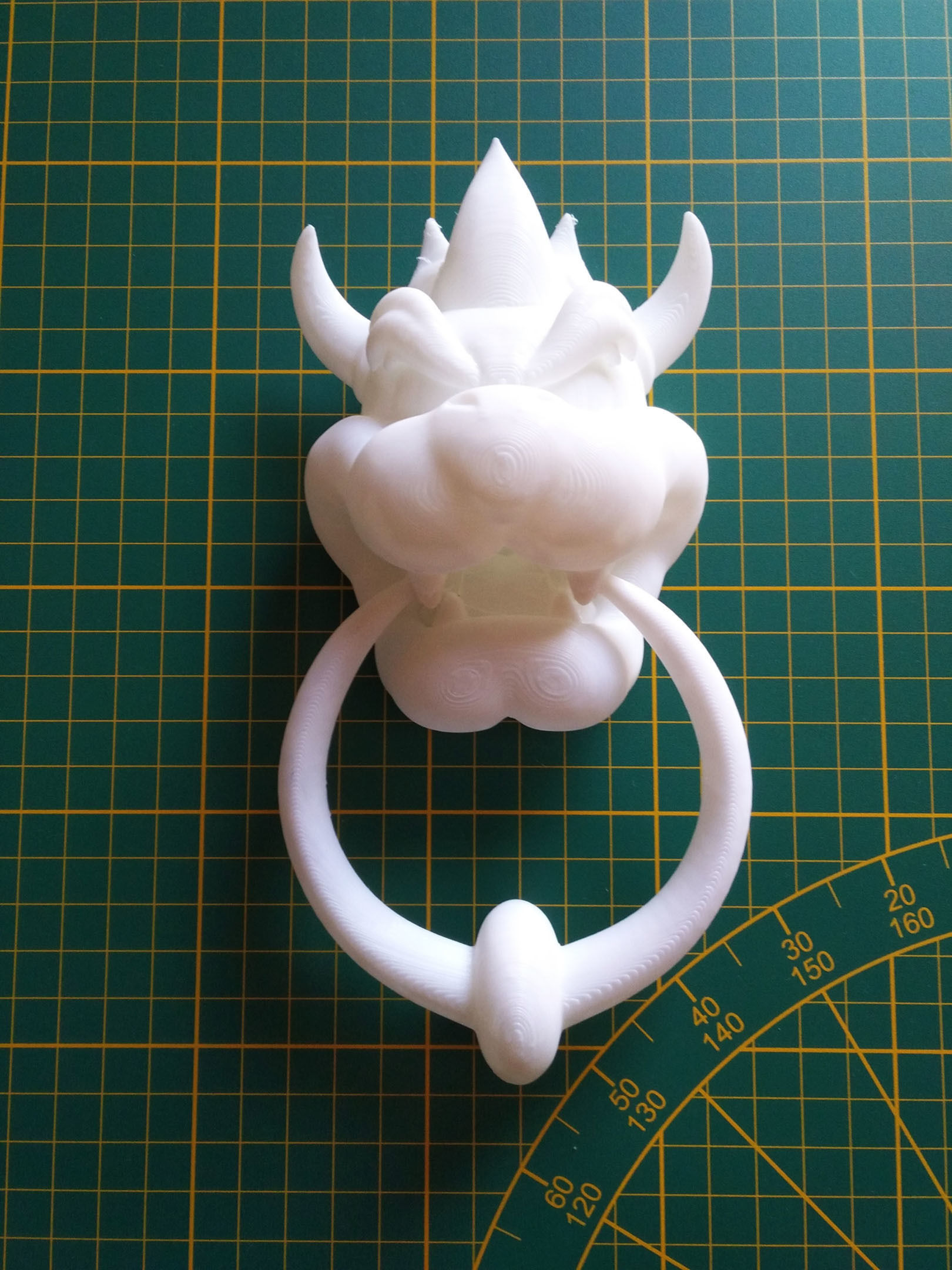 Bowserhead Doorknocker 3D print model_7