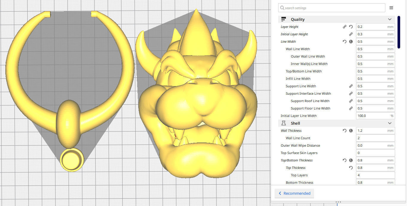 Bowserhead Doorknocker 3D print model_4