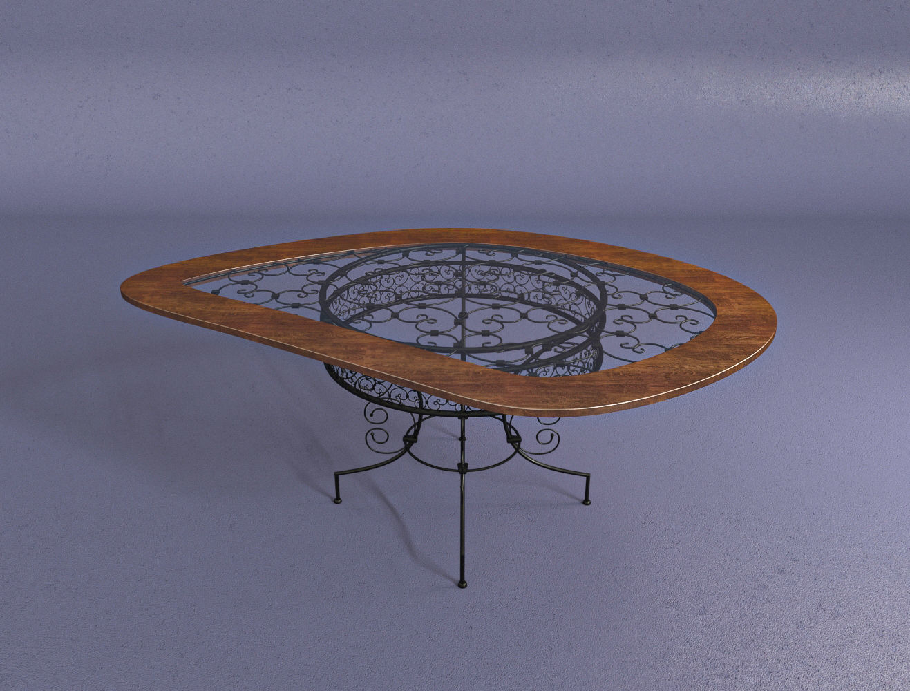 Sofa Table and chair  3D model_3