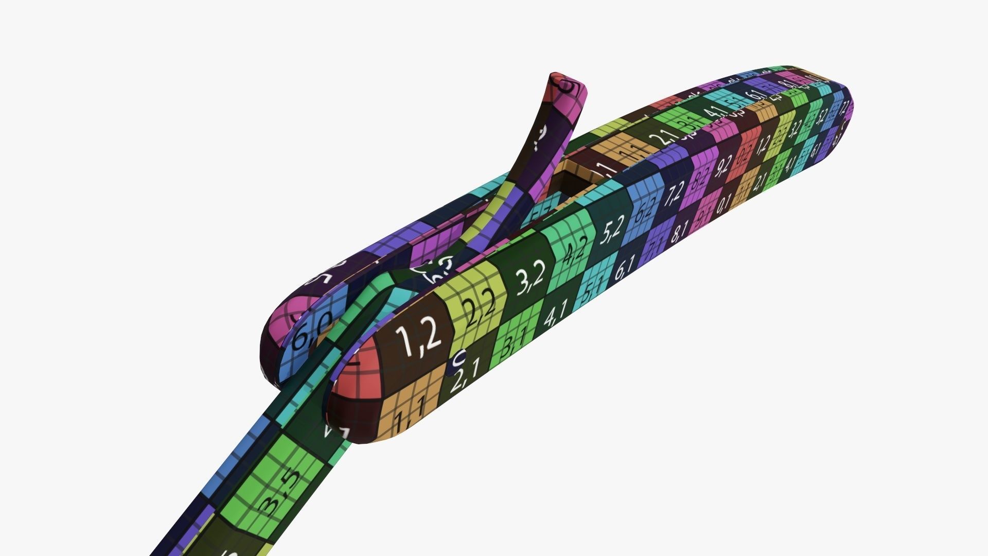 Straight vintage razor open 3D model_12