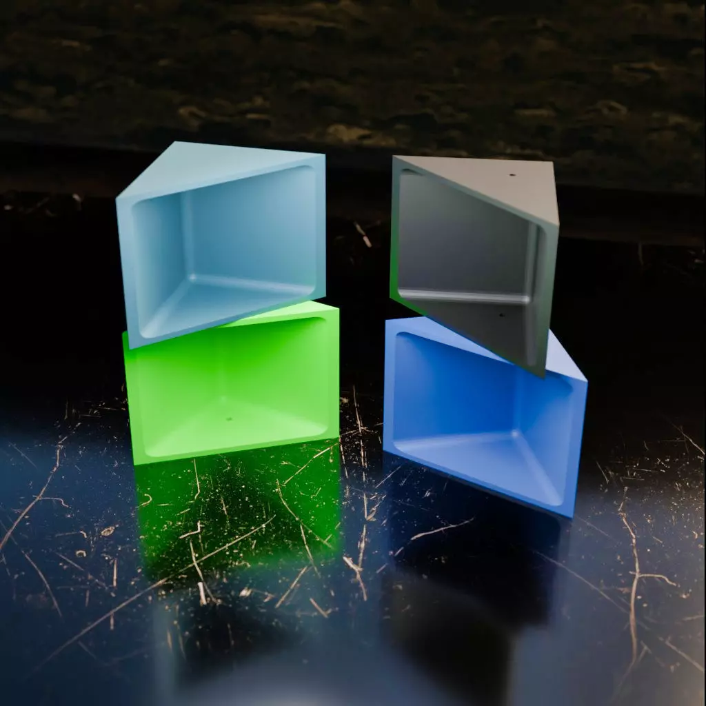 031ME Triangular End Photo Booth 3D print model_0