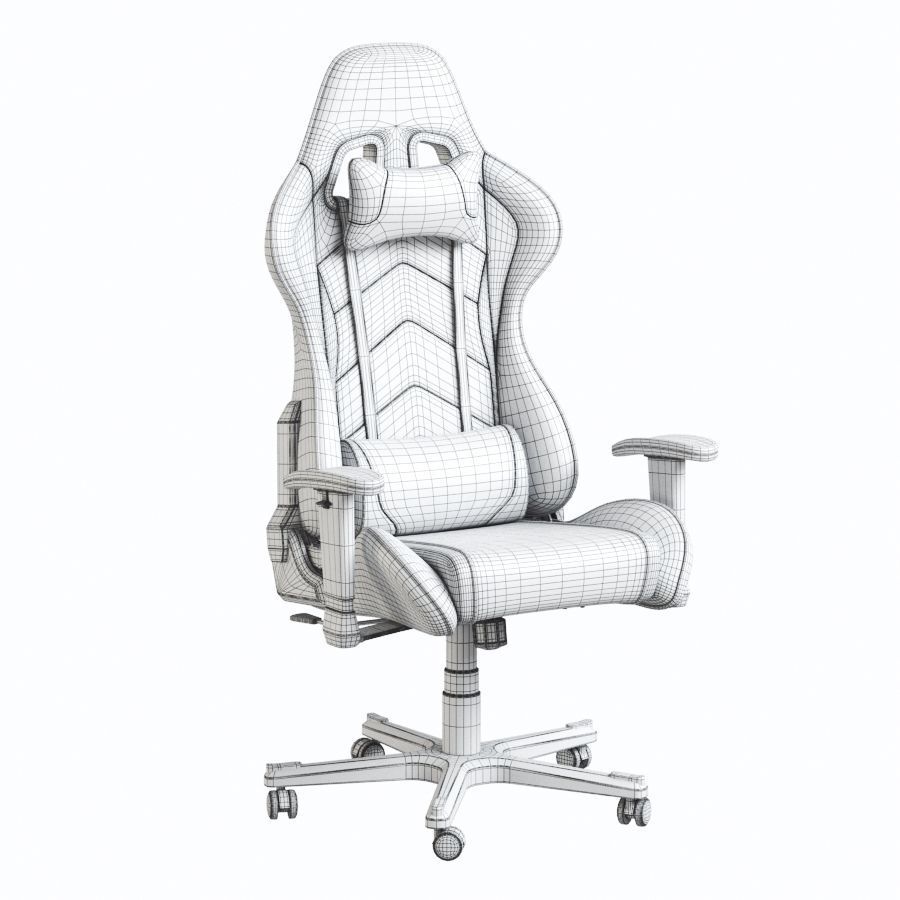 Gaming chair DXRacer Formula series Model FE08 3D model_3