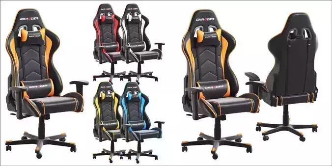 Gaming chair DXRacer Formula series Model FE08 3D model