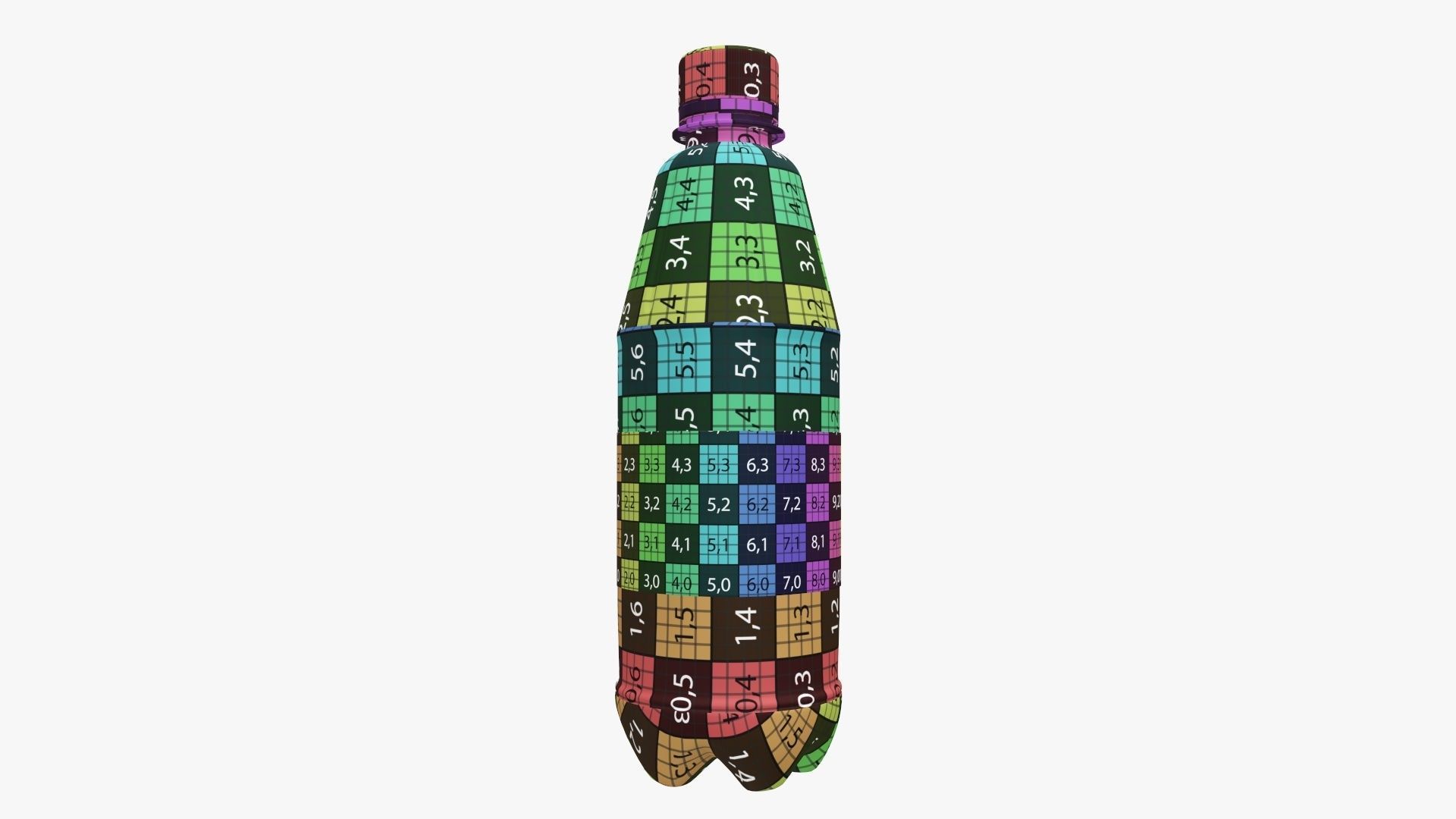 500 ml juice bottle 3D model_16