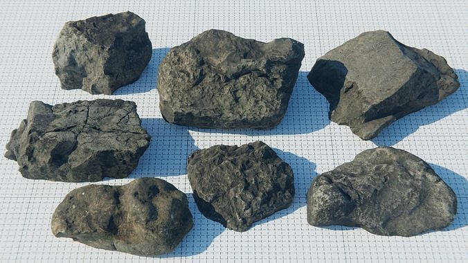Rock Pack Vol 3 Photoscanned Rocks 7 Total Free 3D model