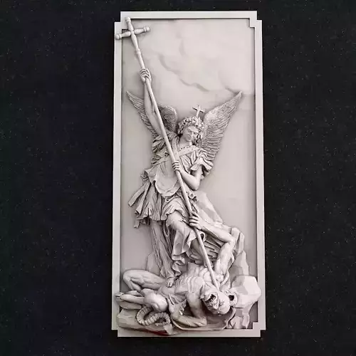 Jewelry pendant Archangel Michael cross 