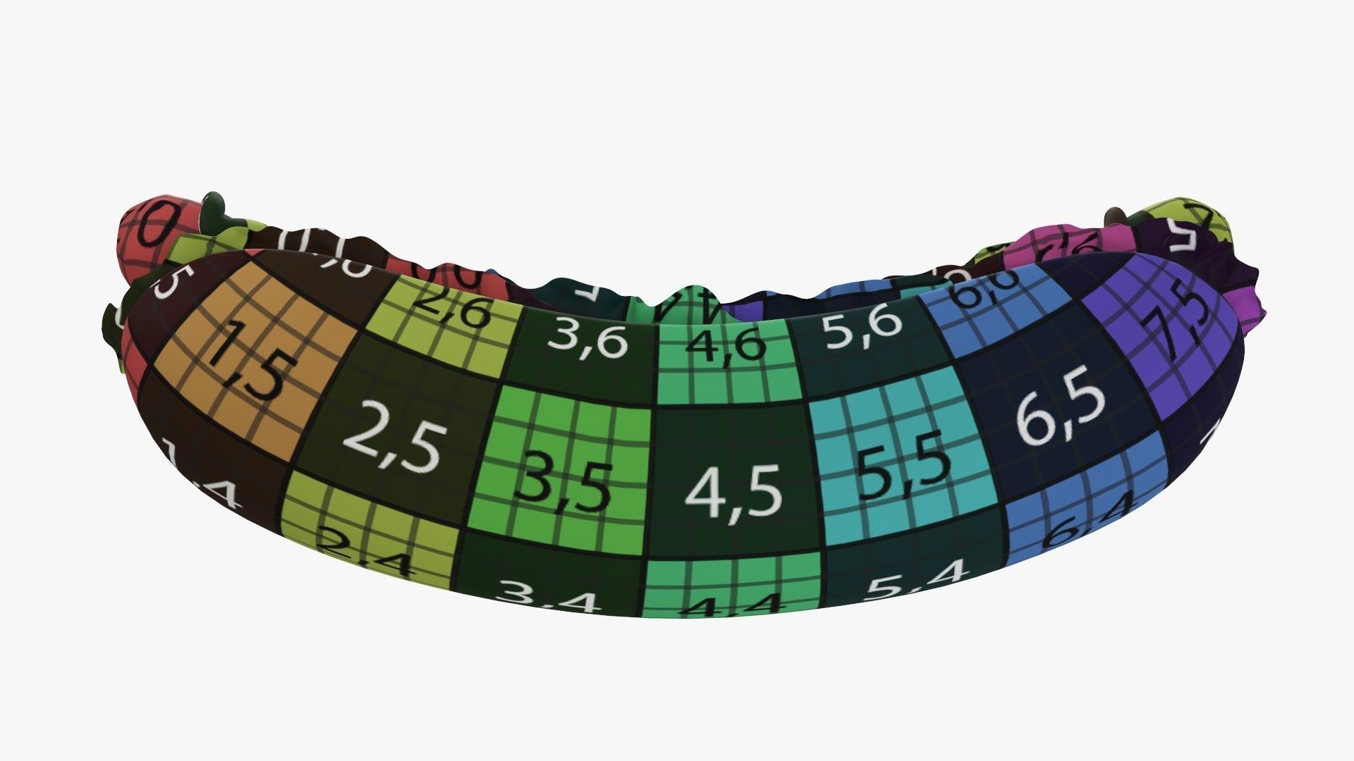 Hot dog with ketchup salad and tomato v2 3D model_17