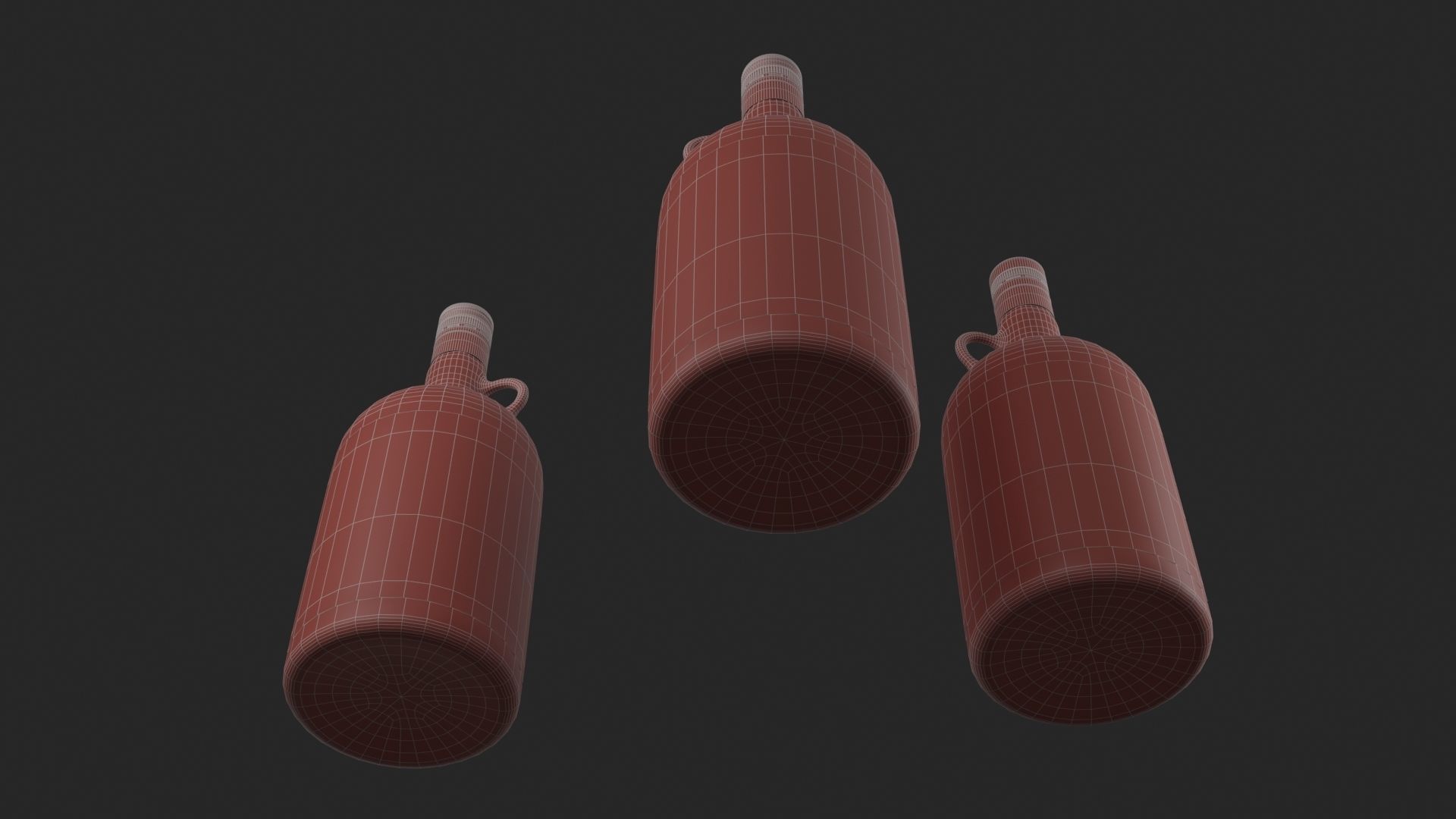 Kraken Rum Original Label Bottles Set 3D model_12