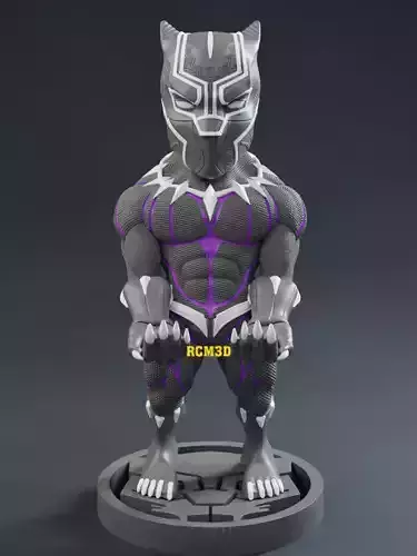 Black Panther cellphone and joystick holder
