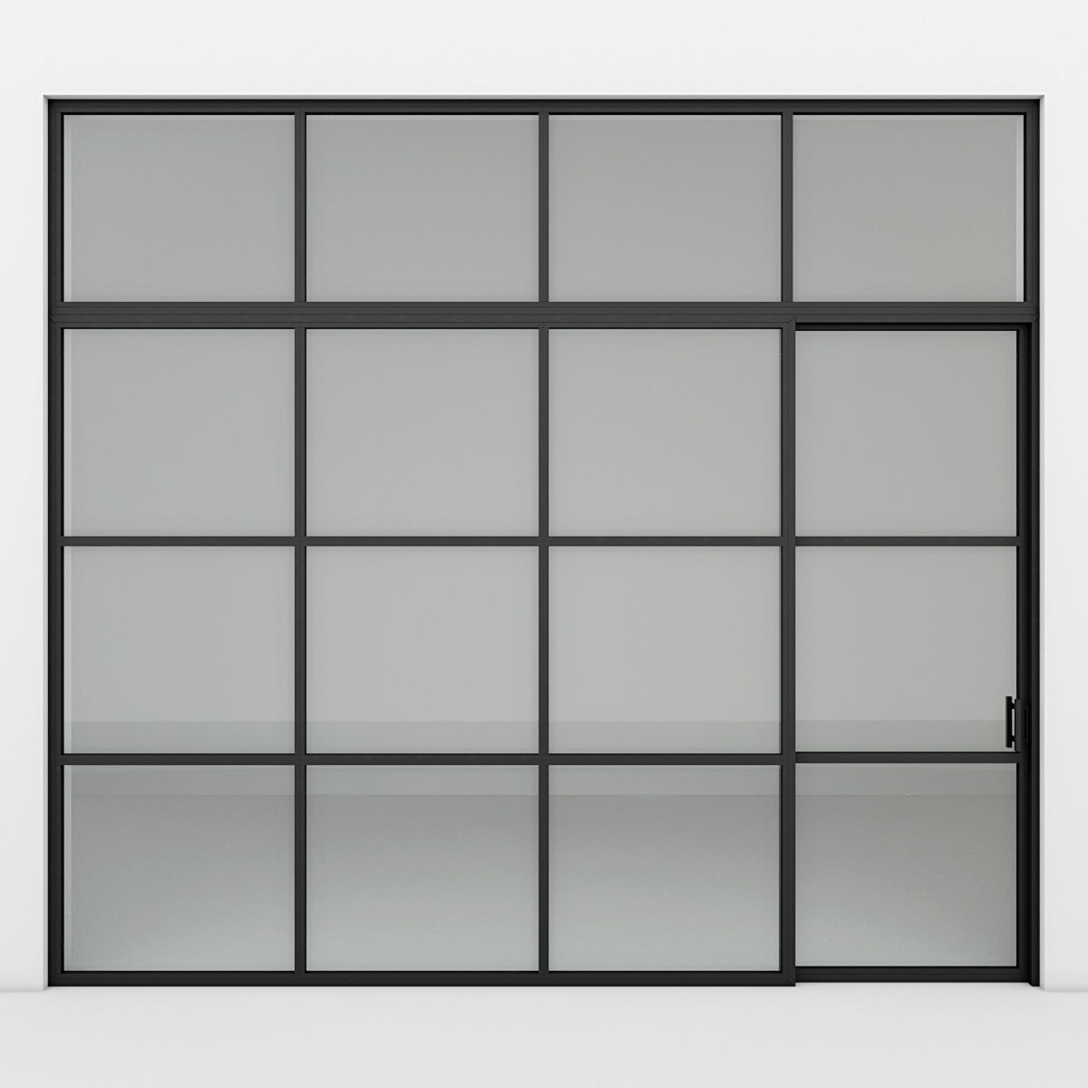 Aluminium door x4 2 3D Model Collection_15