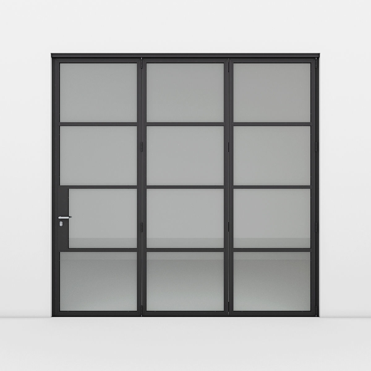Aluminium door x4 2 3D Model Collection_22