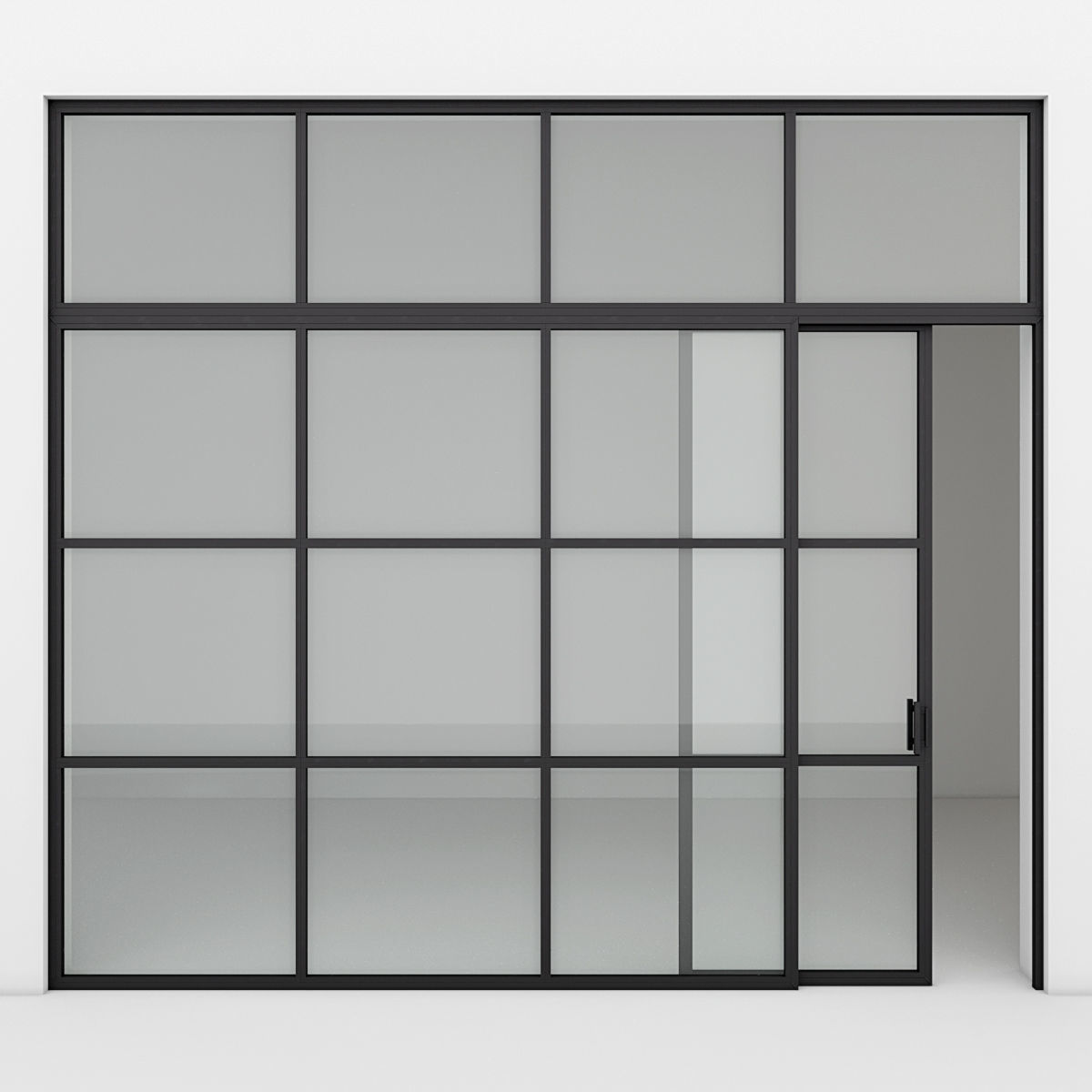 Aluminium door x4 2 3D Model Collection_16