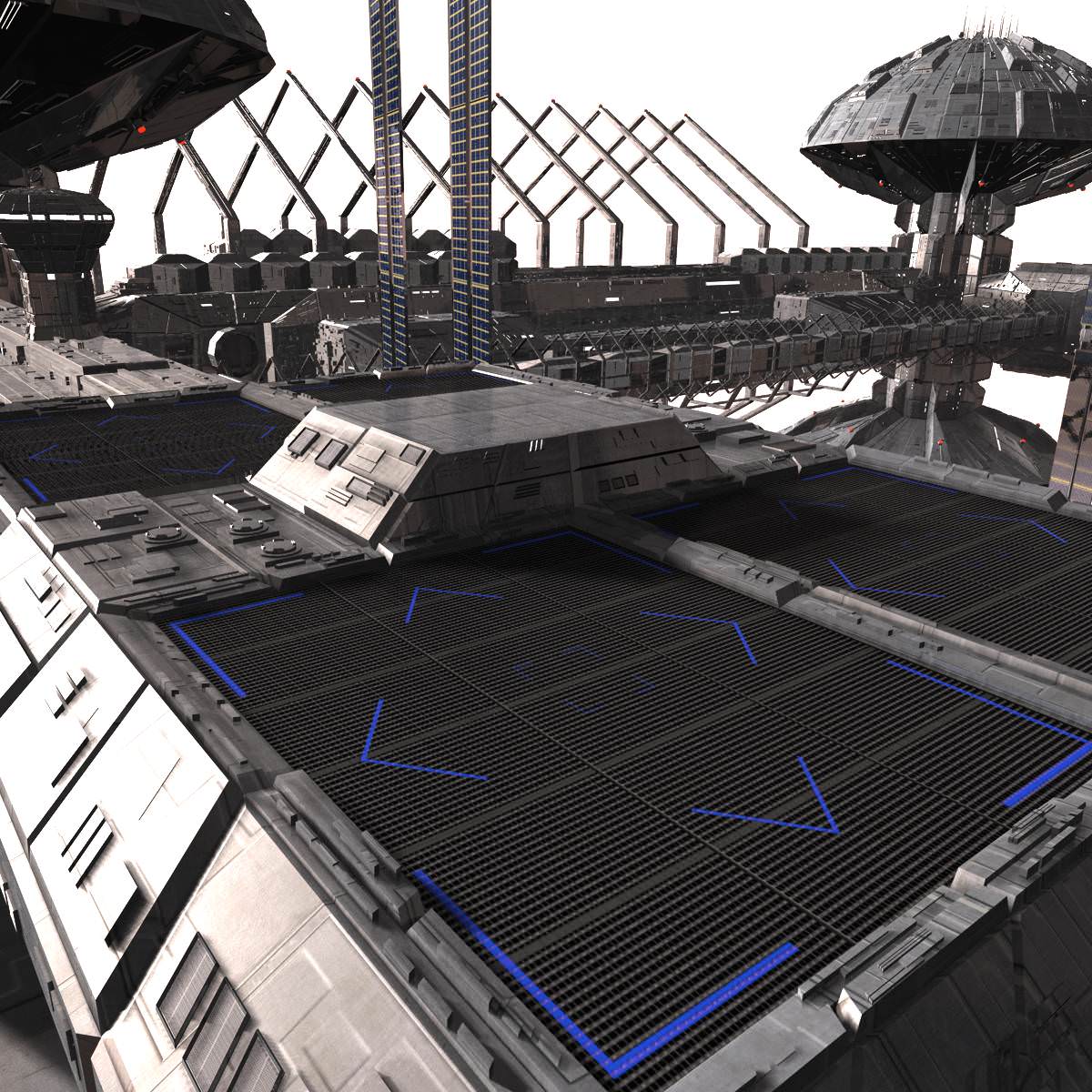 CDF Horizon Station Earth Orbital 5 3D model_26