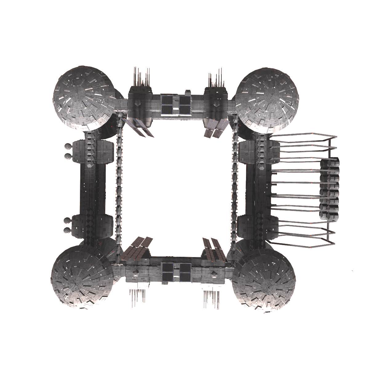 CDF Horizon Station Earth Orbital 5 3D model_9