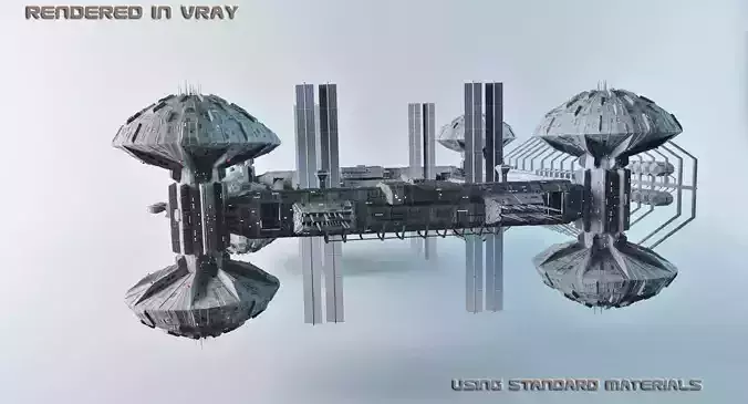 CDF Horizon Station Earth Orbital 5 3D model