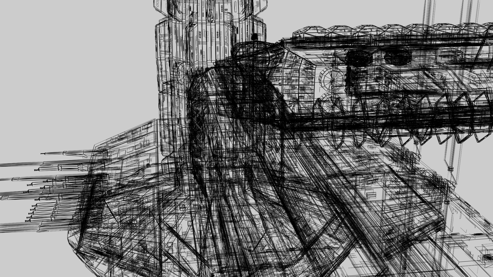 CDF Horizon Station Earth Orbital 5 3D model_31