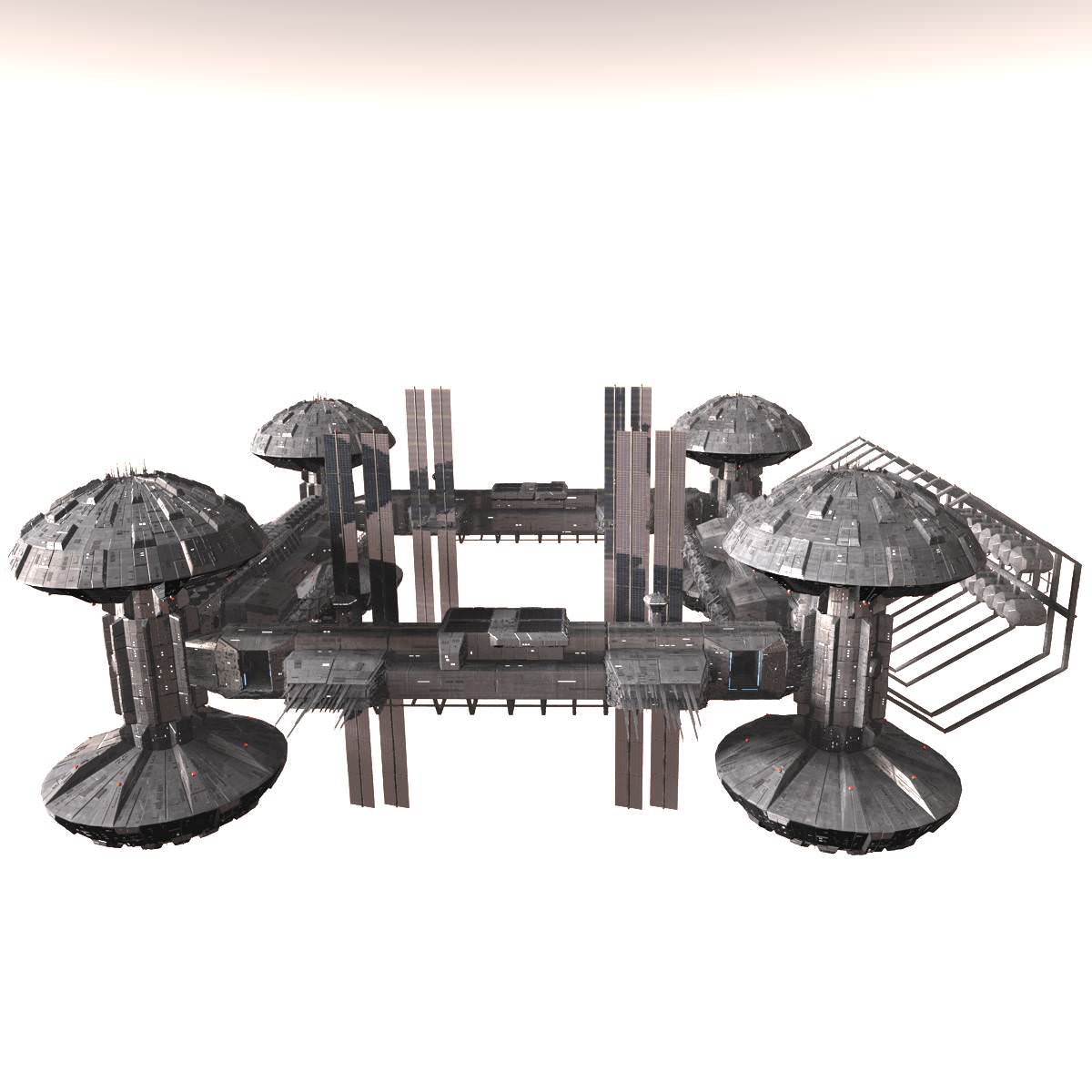 CDF Horizon Station Earth Orbital 5 3D model_5