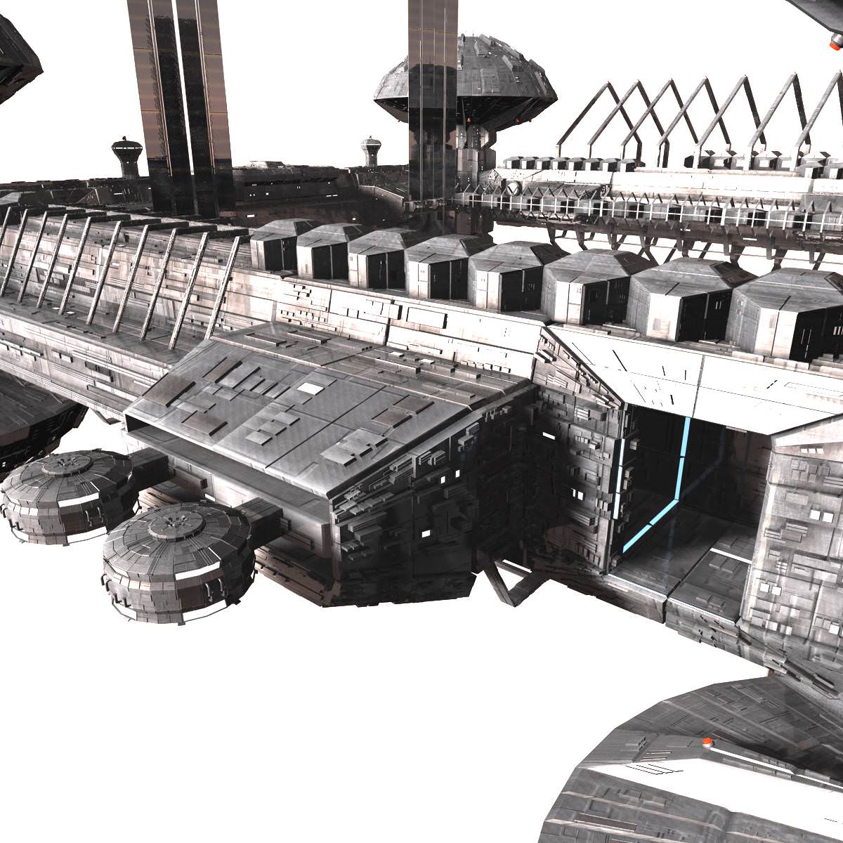 CDF Horizon Station Earth Orbital 5 3D model_22