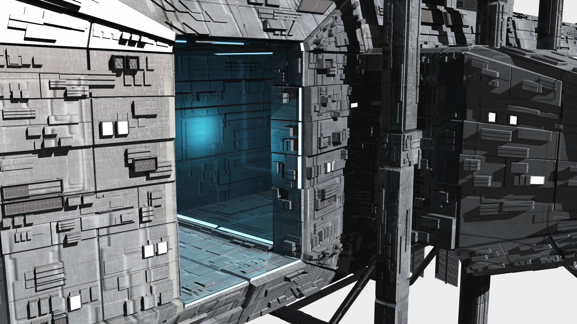CDF Horizon Station Earth Orbital 5 3D model_14