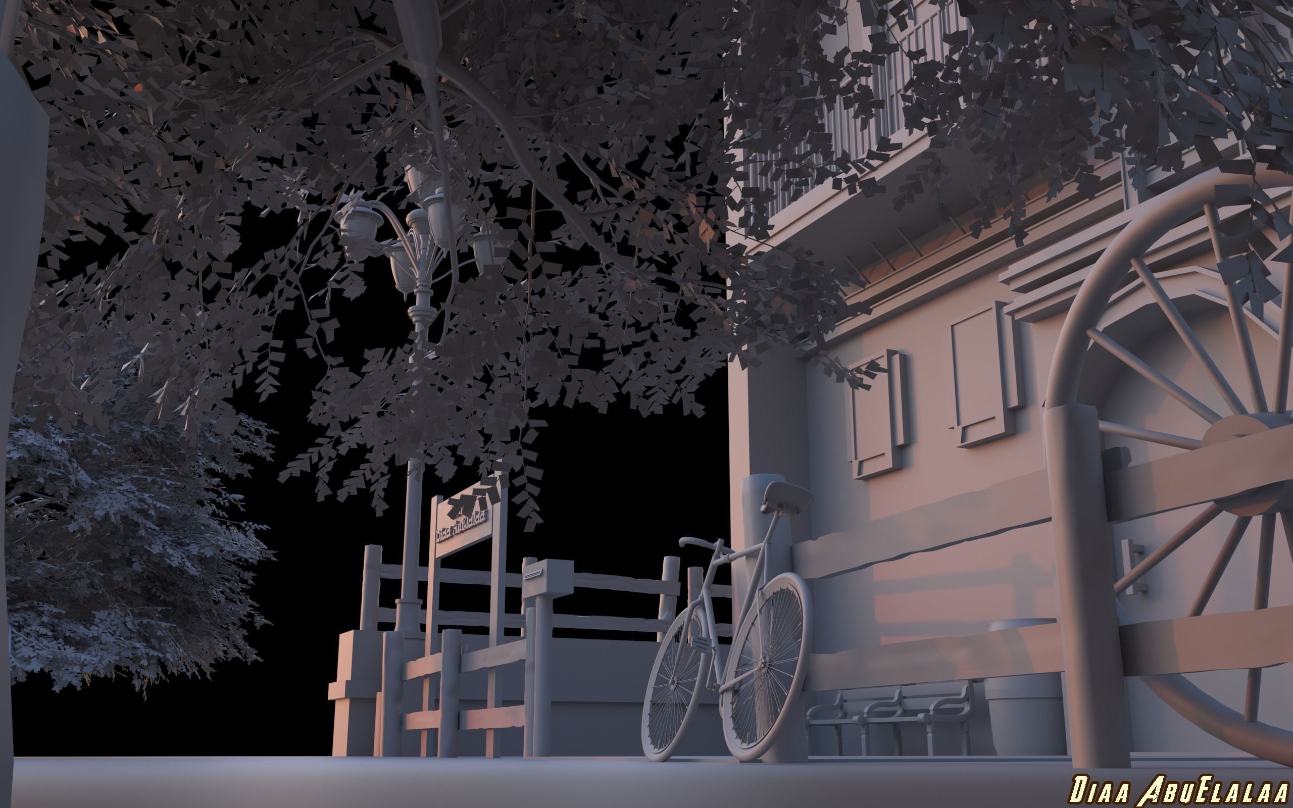 Ambiguity of a Man at Home Lonely 3D model_7