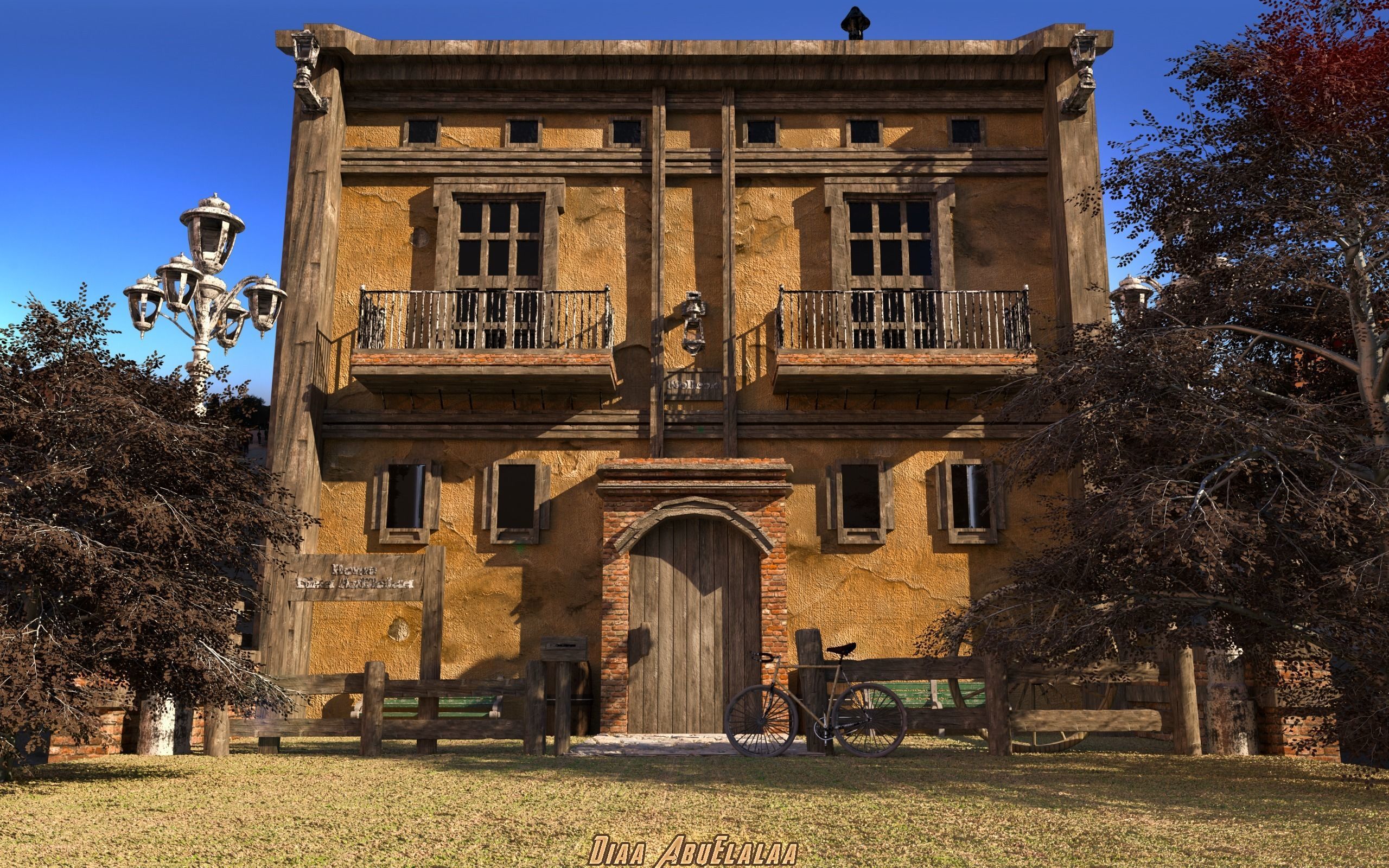 Ambiguity of a Man at Home Lonely 3D model_3