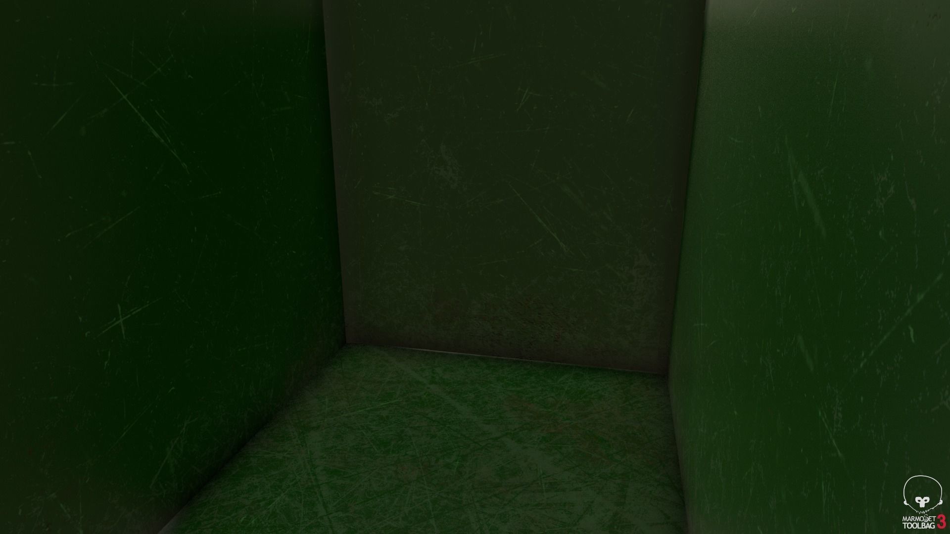 Dumpster lowpoly trash can Low-poly 3D model_15