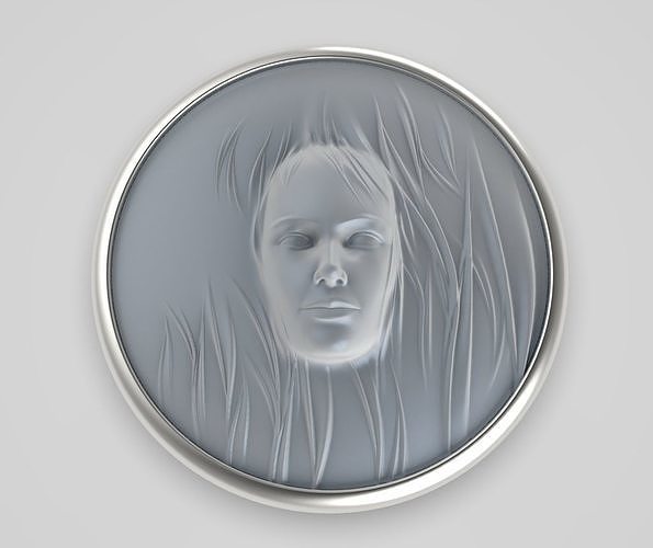 Cameo Brooche 002 3D print model