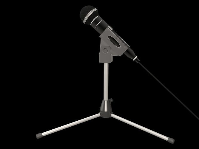 microphone 3D print model