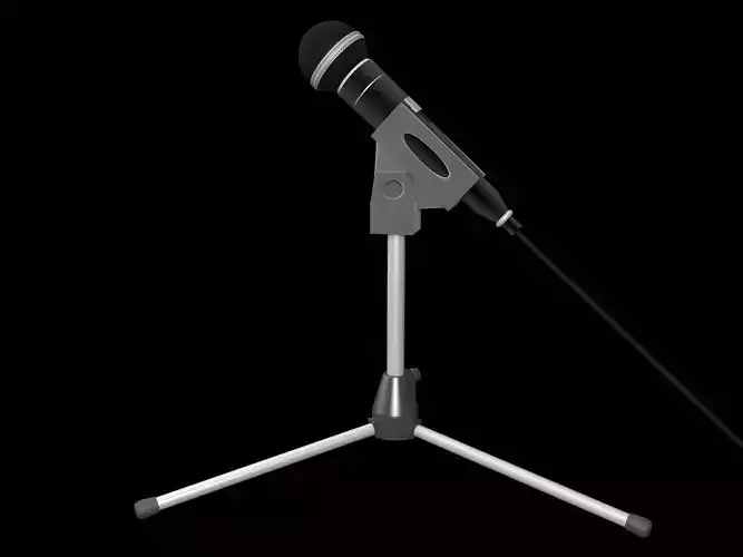 microphone 3D print model