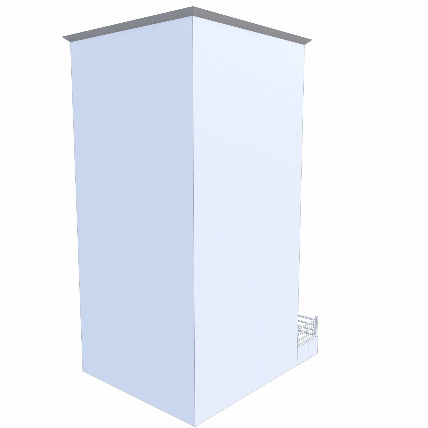 NYC Building 6 - PBR Low-poly 3D model_12