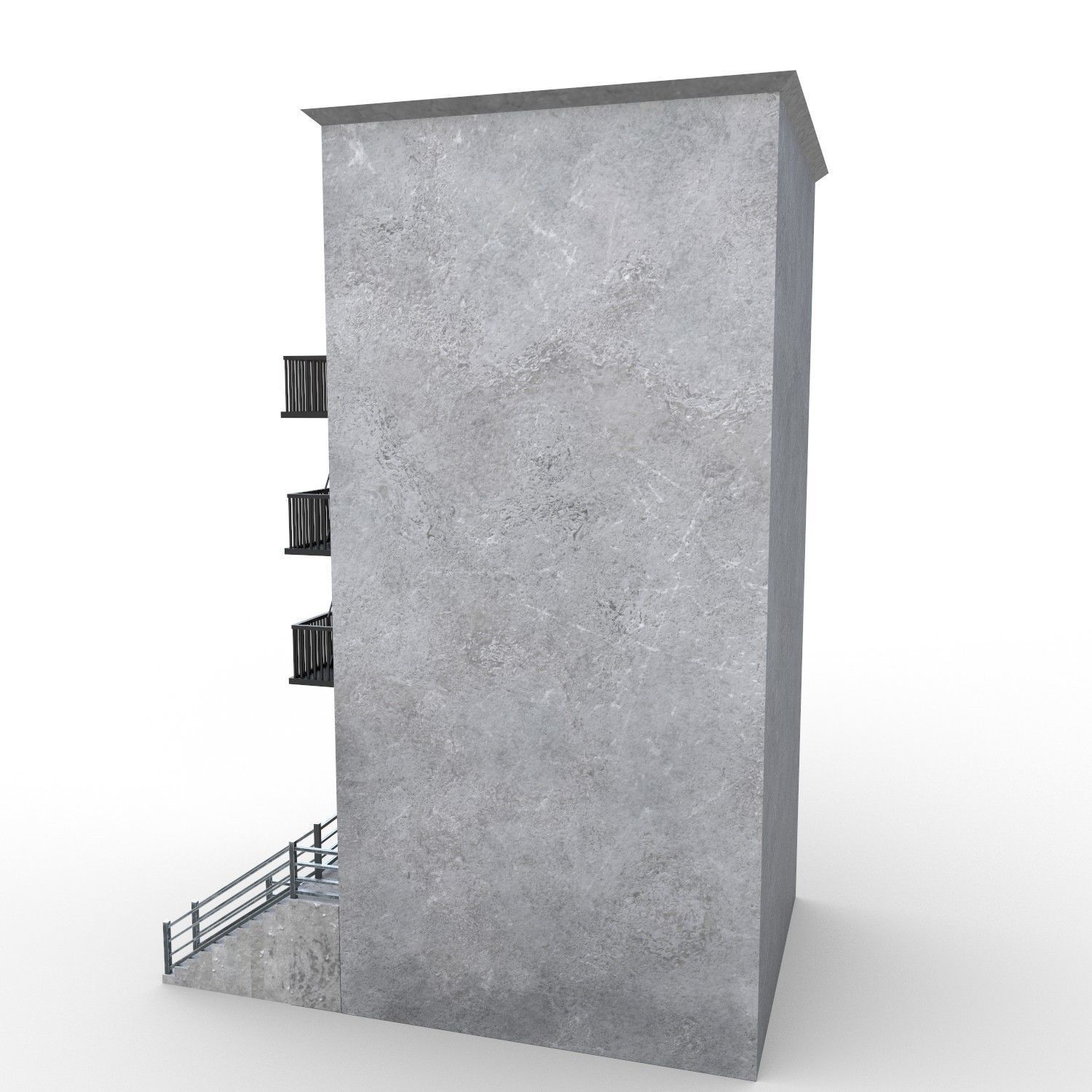 NYC Building 6 - PBR Low-poly 3D model_4