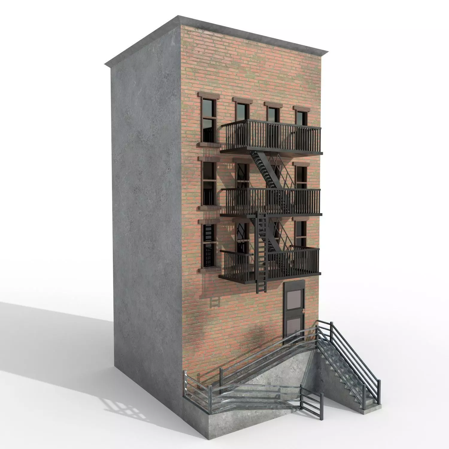 NYC Building 6 - PBR Low-poly 3D model_0