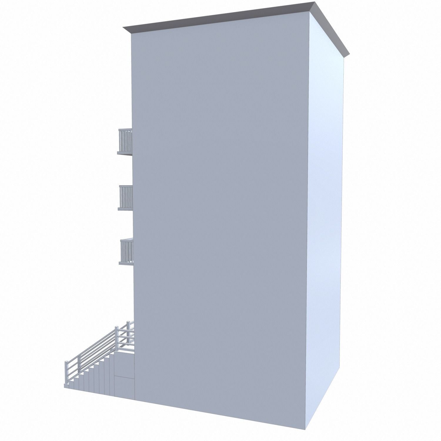 NYC Building 6 - PBR Low-poly 3D model_11