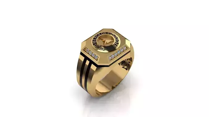 men ring 23  3D print model