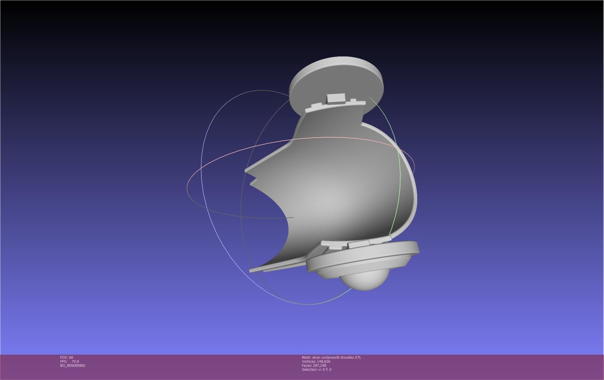 Sword Art Online Sinon Underworld Shoulder Armor 3D print model_56