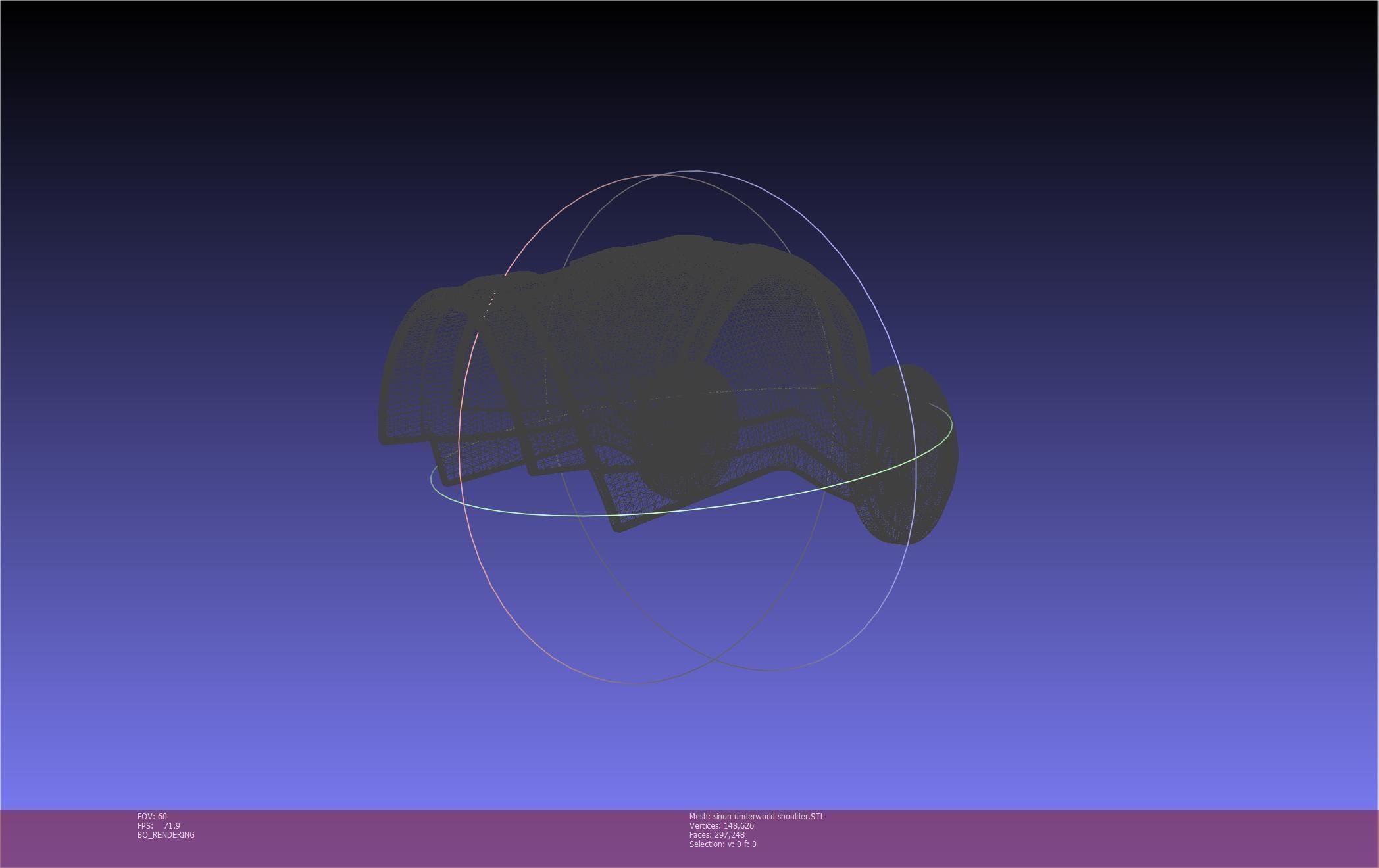 Sword Art Online Sinon Underworld Shoulder Armor 3D print model_84