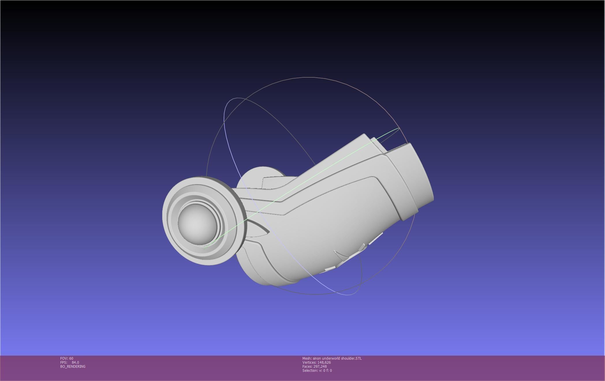 Sword Art Online Sinon Underworld Shoulder Armor 3D print model_63