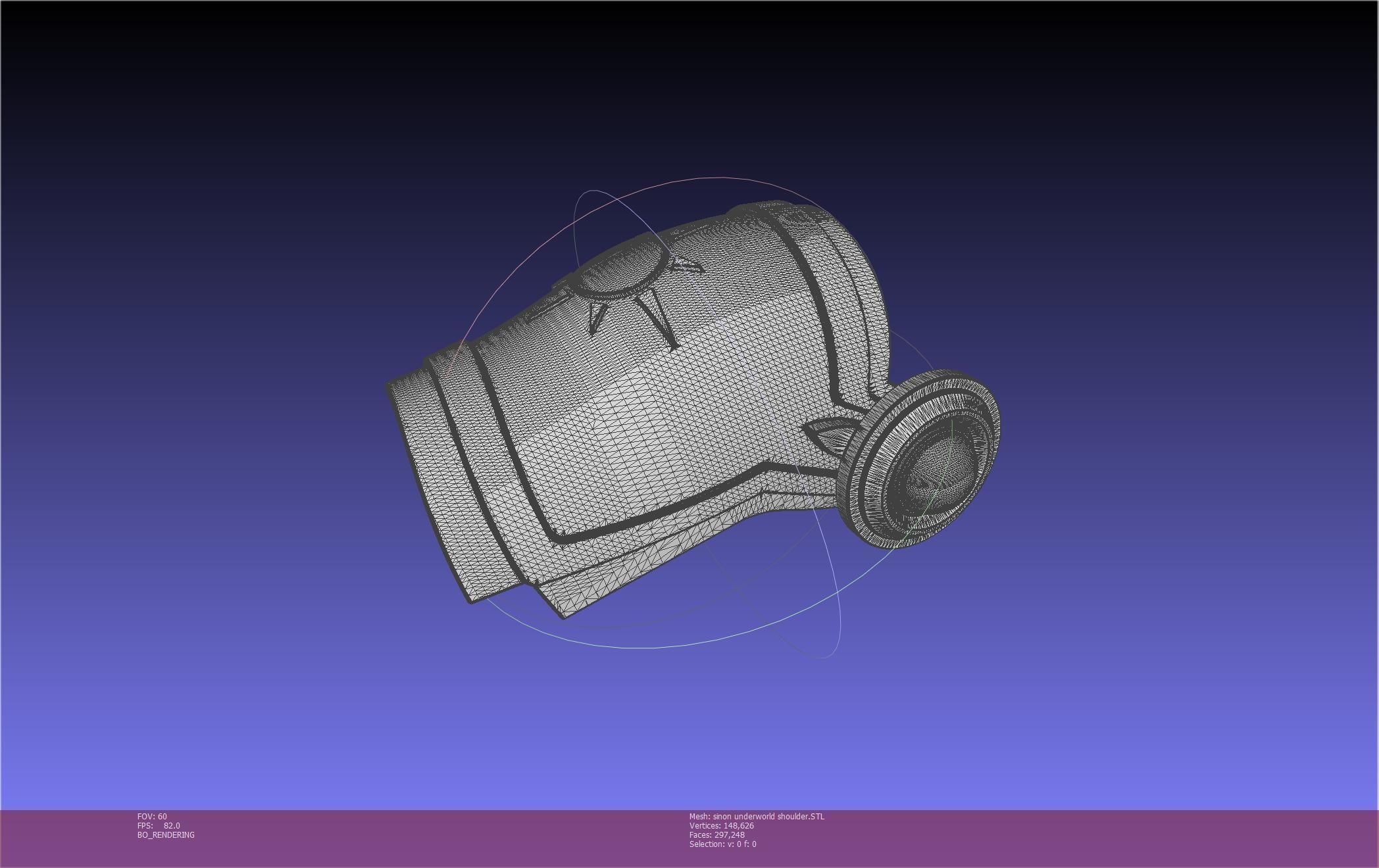 Sword Art Online Sinon Underworld Shoulder Armor 3D print model_9